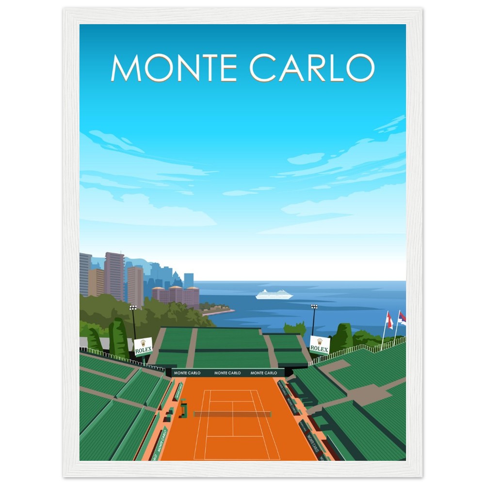 Monte Carlo ATP Masters Tennis Stadium Poster