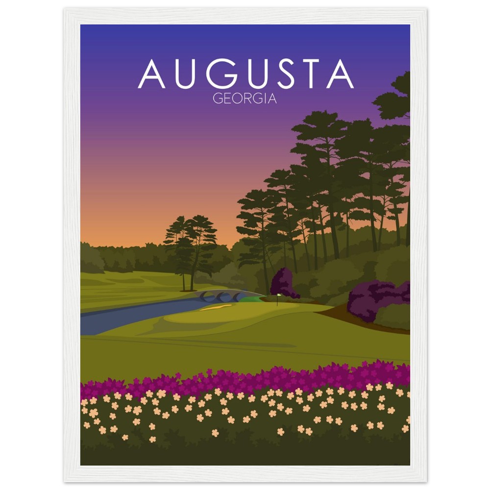 Augusta National Golf Course Sunset Print | Augusta National Poster