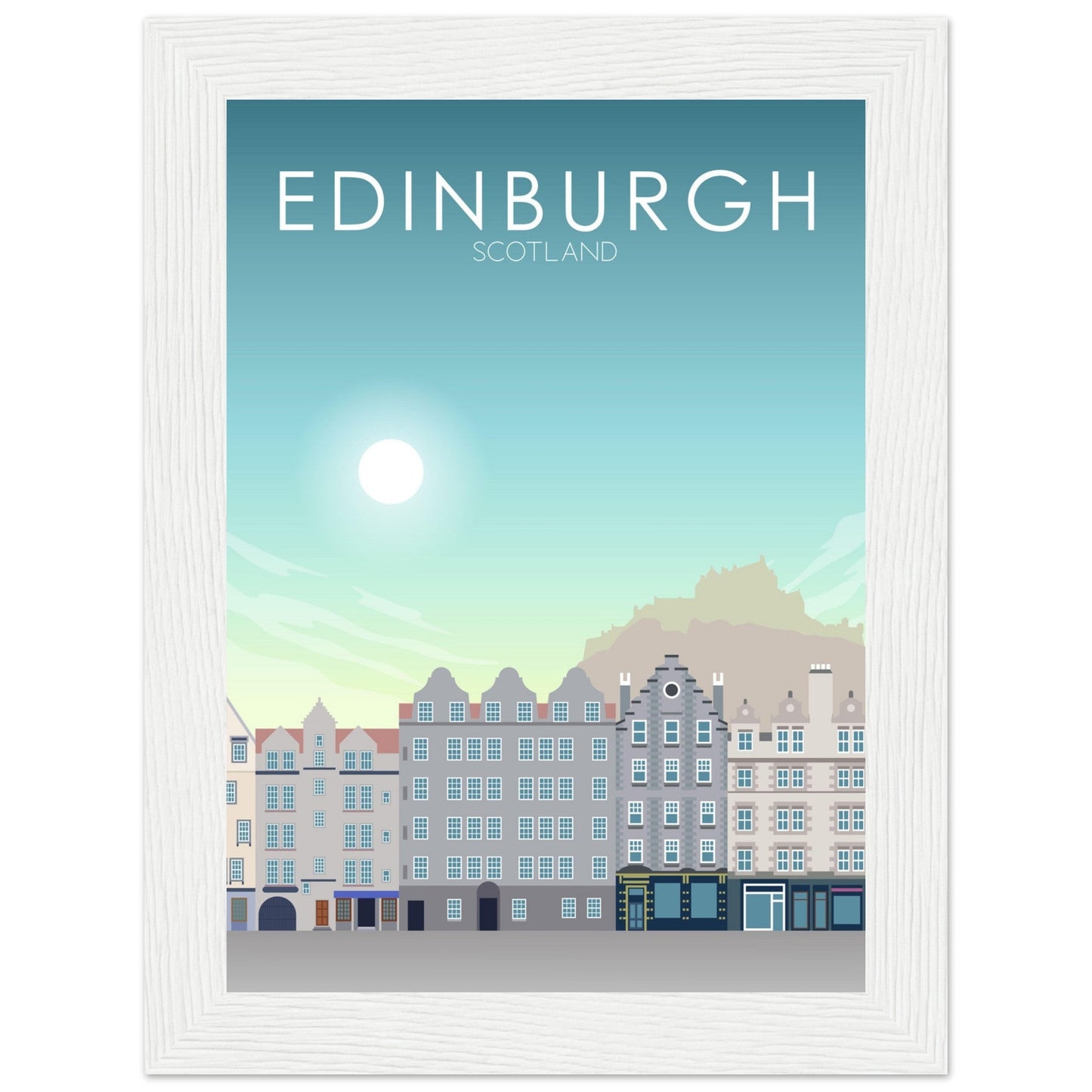 Edinburgh Poster | Edinburgh Wall Art | Edinburgh Daytime Print