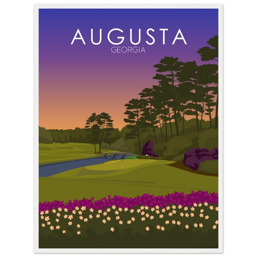 Augusta National Golf Course Sunset Print | Augusta National Poster