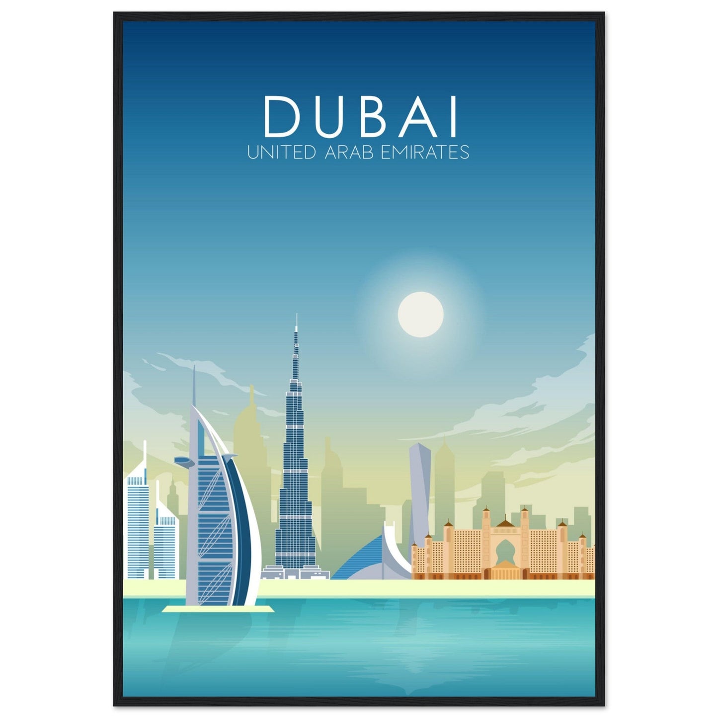 Dubai Poster | Dubai Wall Art | Dubai Daytime Print