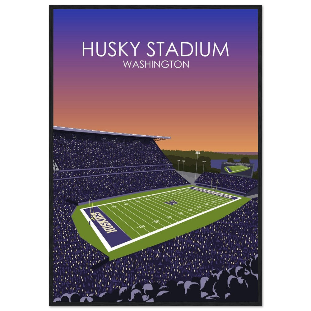 Husky Stadium Poster | University of Washington College Football Print