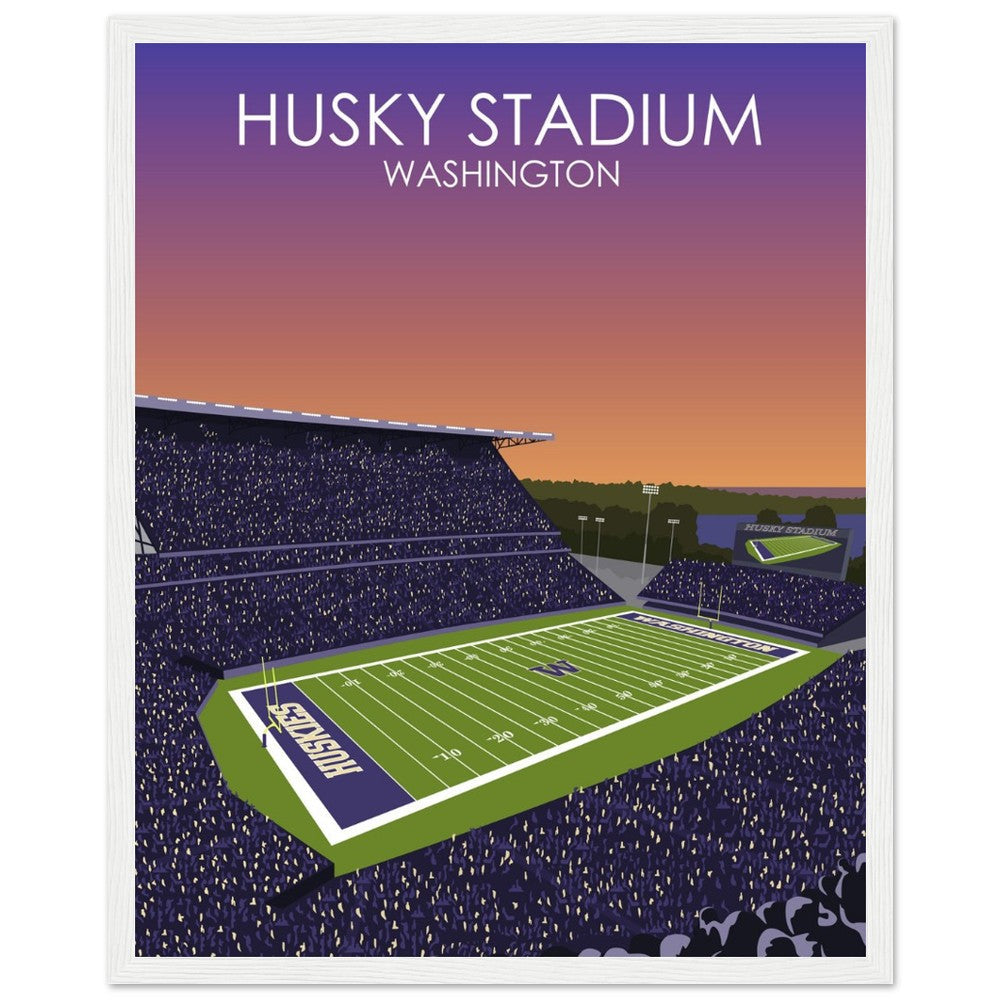 Husky Stadium Poster | University of Washington College Football Print