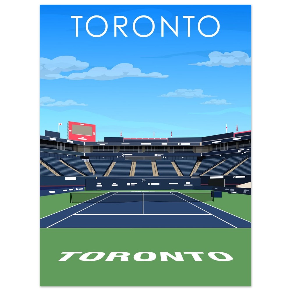 Toronto ATP/WTA Masters Tennis Stadium Poster