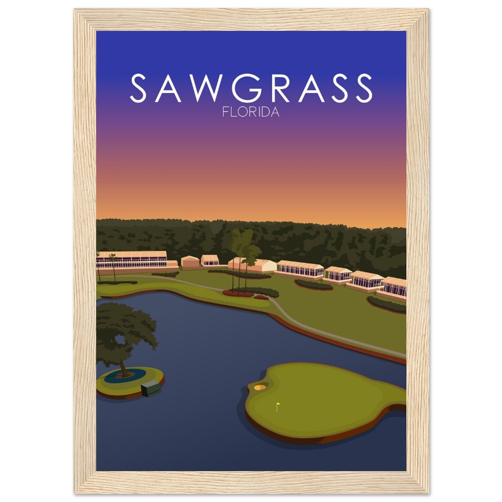 TPC Sawgrass Golf Course Sunset Print