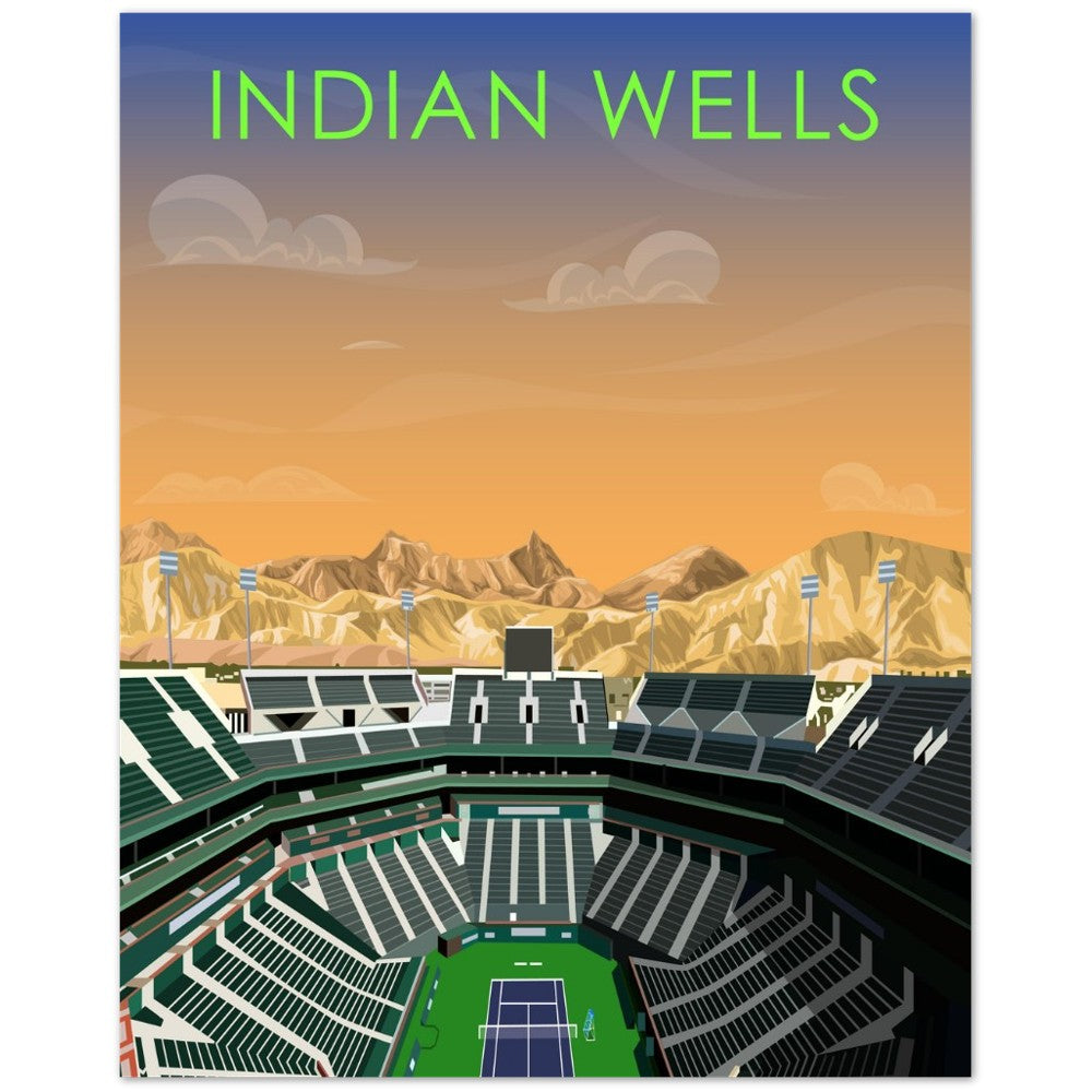 Indian Wells ATP/WTA Tennis Stadium Poster