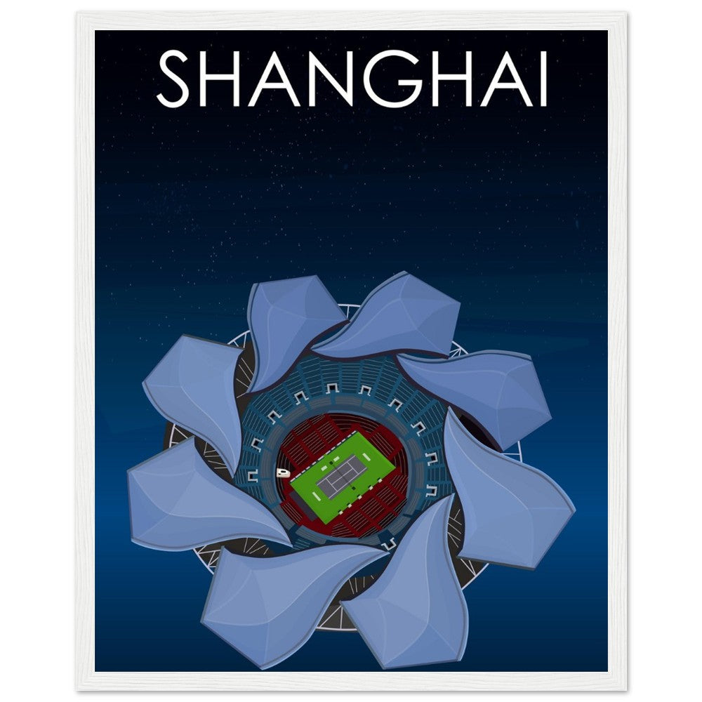 Shanghai ATP Masters Tennis Stadium Poster