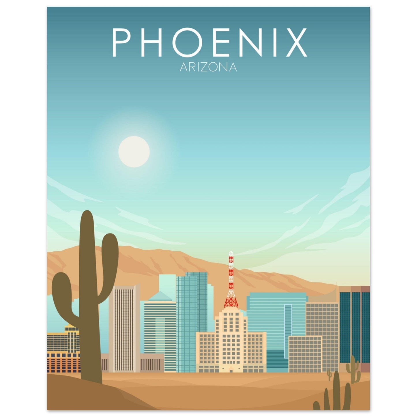 Phoenix Poster | Phoenix Wall Art | Phoenix Daytime Print