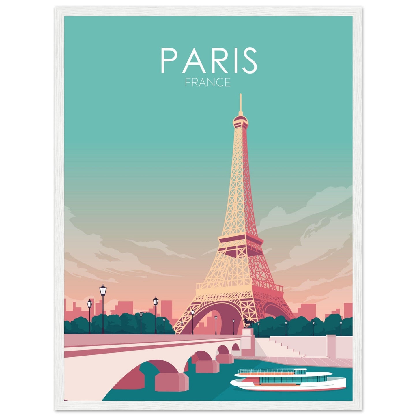 Paris Poster | Paris Wall Art | Paris Pastel Print