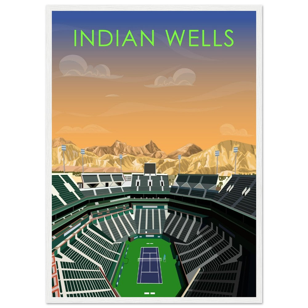 Indian Wells ATP/WTA Tennis Stadium Poster