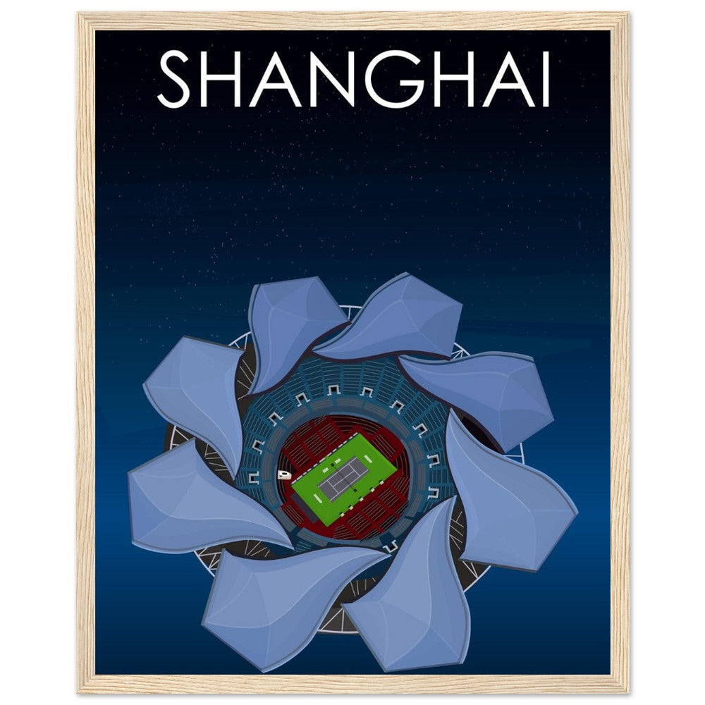 Shanghai ATP Masters Tennis Stadium Poster