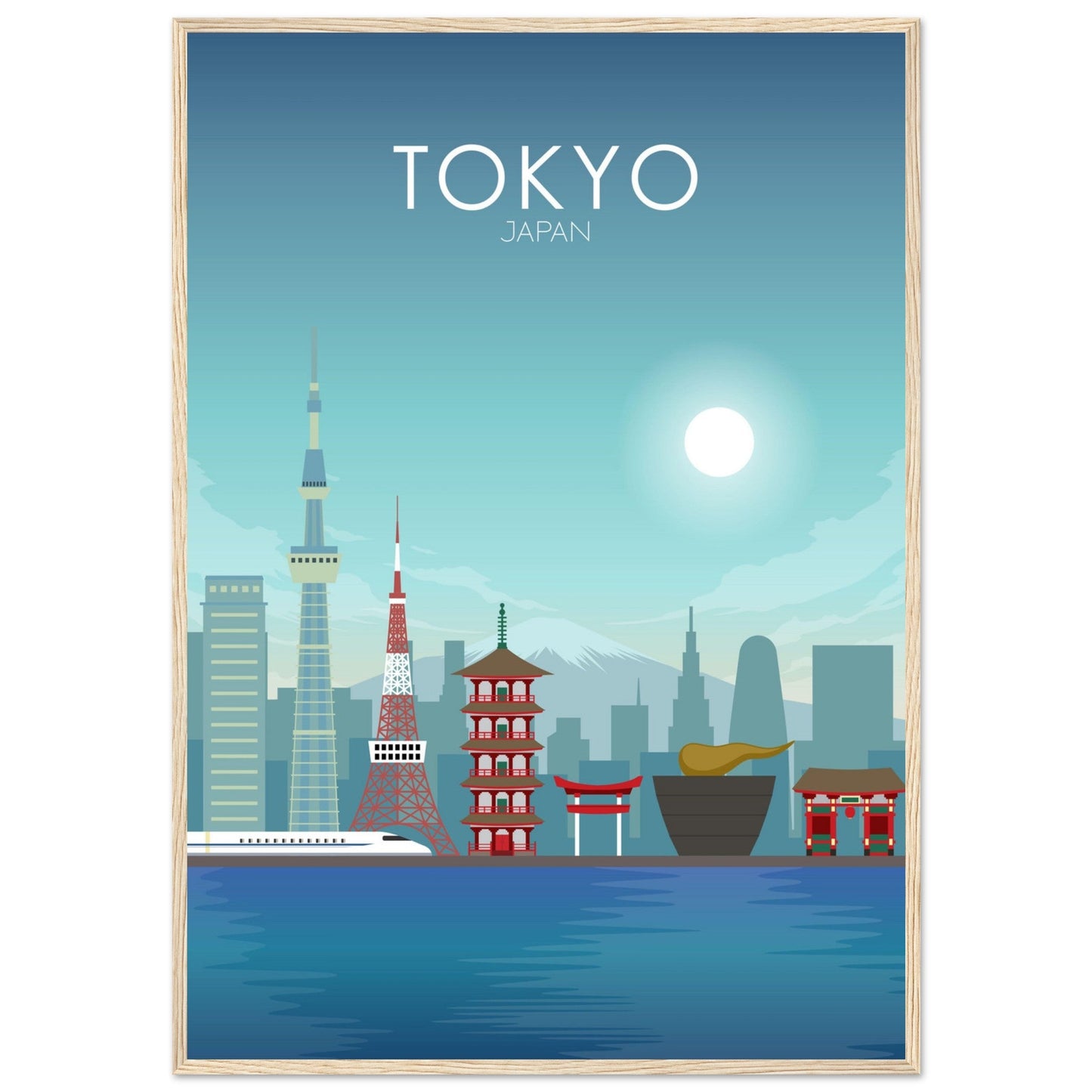 Tokyo Poster | Tokyo Wall Art | Tokyo Daytime Print