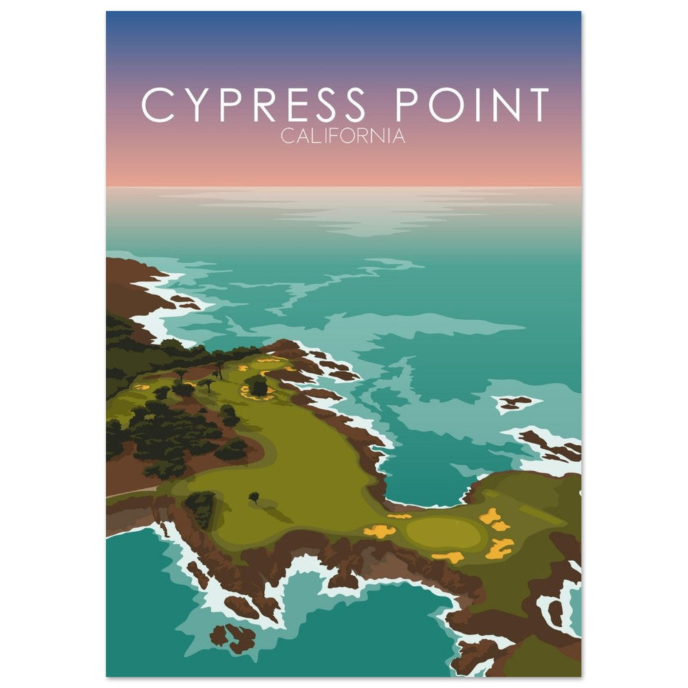Cypress Point Golf Course Sunset Print