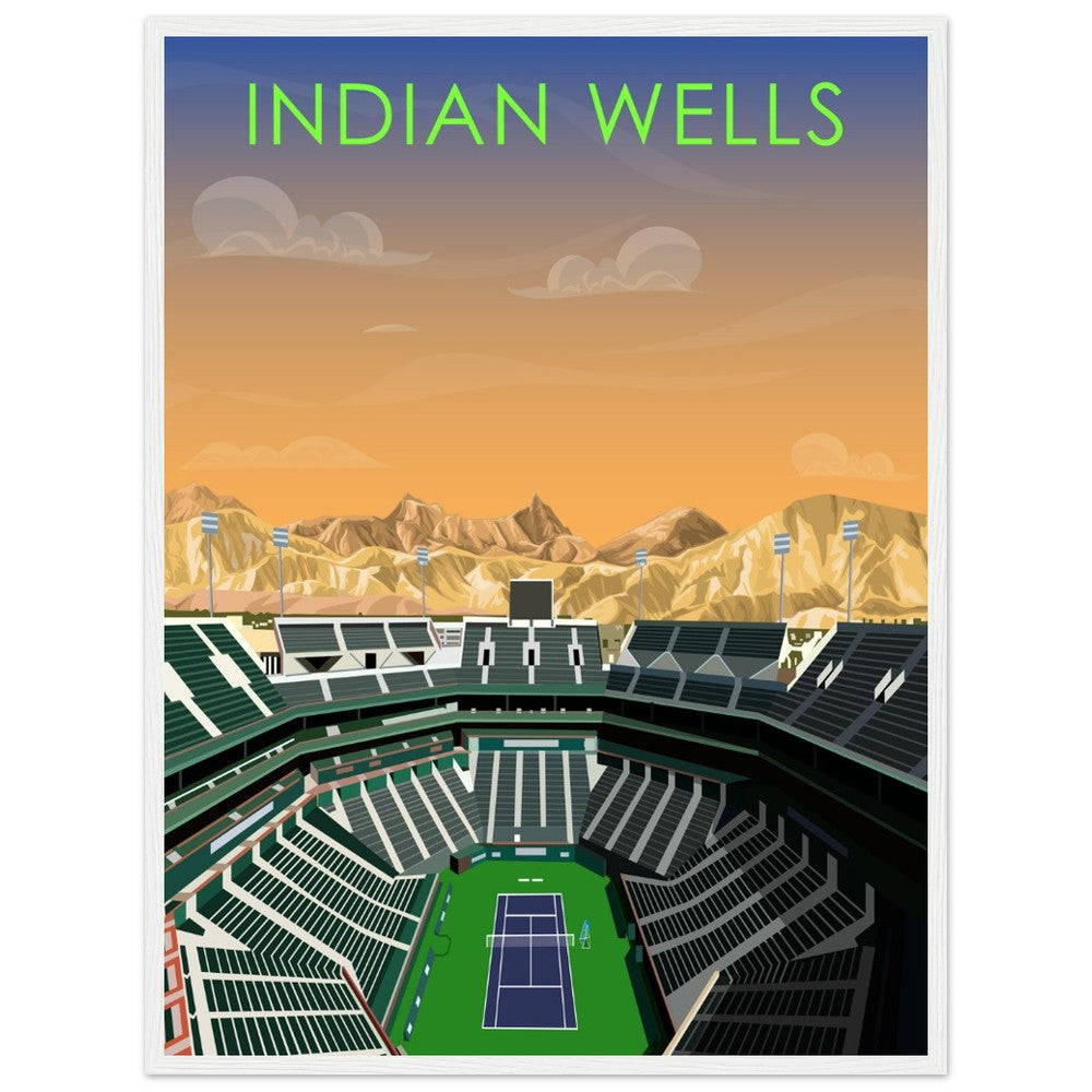 Indian Wells ATP/WTA Tennis Stadium Poster