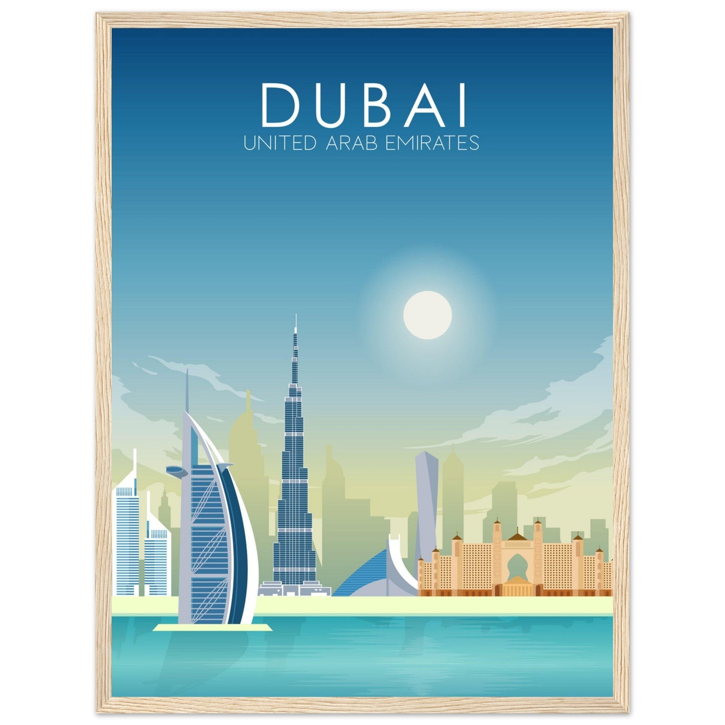 Dubai Poster | Dubai Wall Art | Dubai Daytime Print