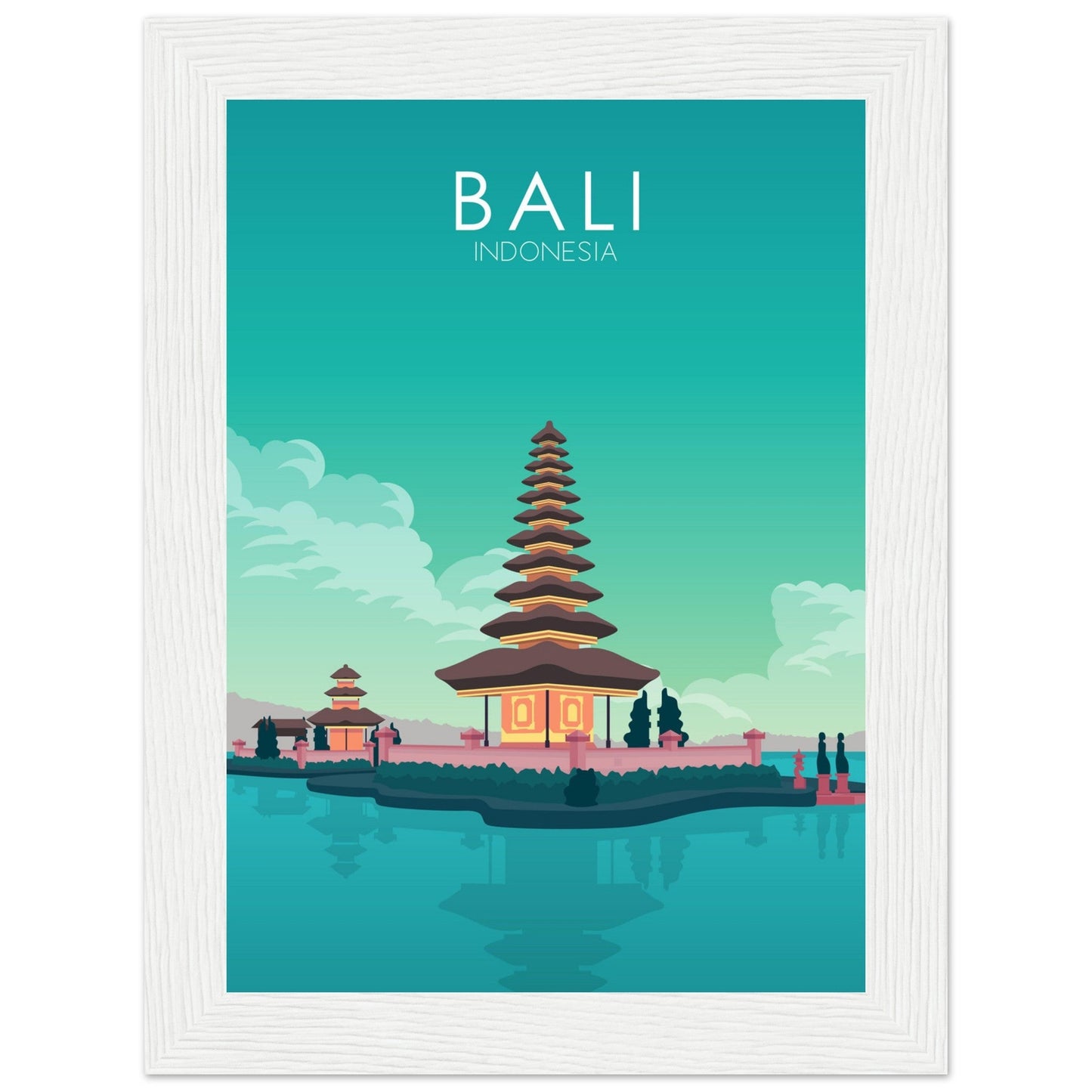 Bali Poster | Bali Wall Art | Bali Pastel Print