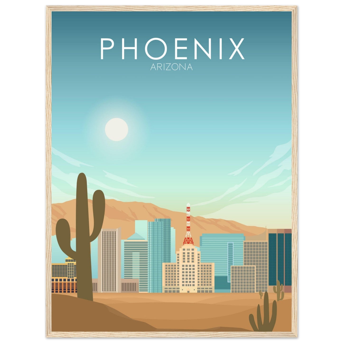 Phoenix Poster | Phoenix Wall Art | Phoenix Daytime Print