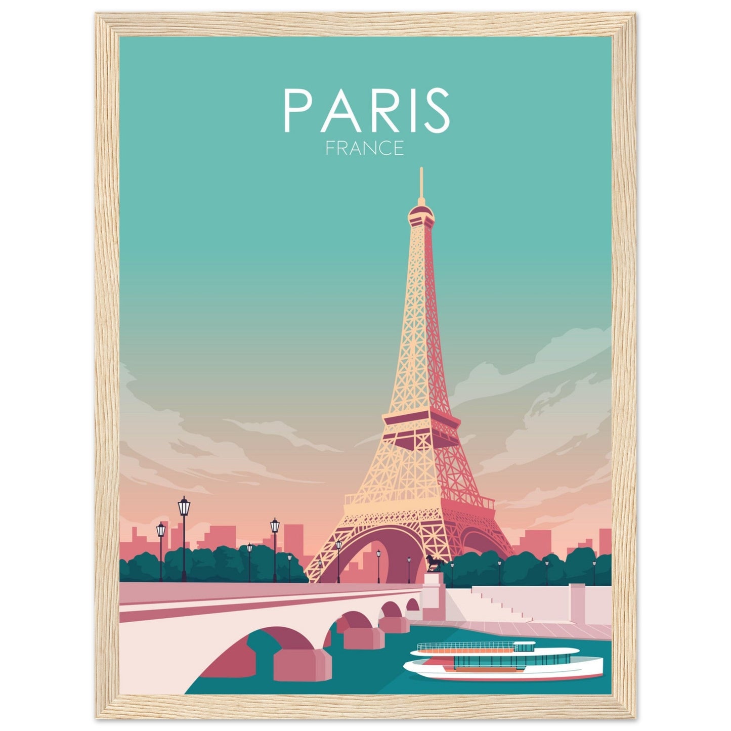 Paris Poster | Paris Wall Art | Paris Pastel Print