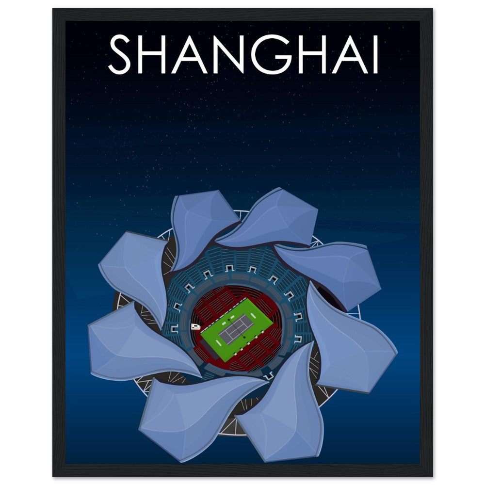 Shanghai ATP Masters Tennis Stadium Poster