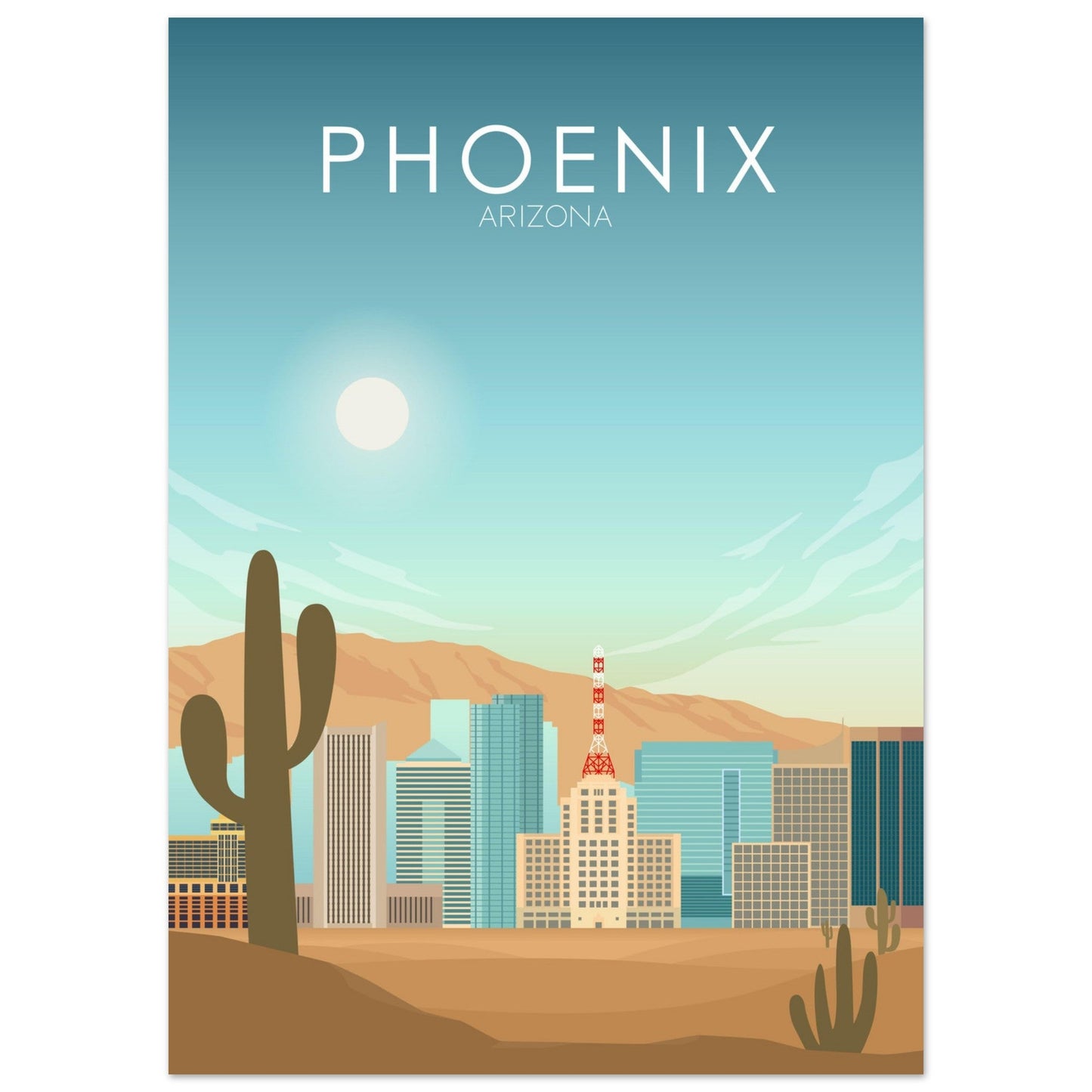 Phoenix Poster | Phoenix Wall Art | Phoenix Daytime Print