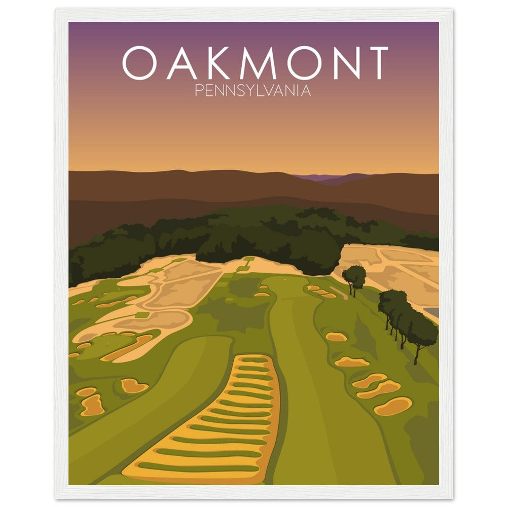 Oakmont Country Club Golf Course Sunset Print