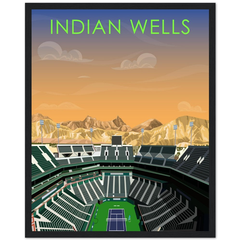 Indian Wells ATP/WTA Tennis Stadium Poster