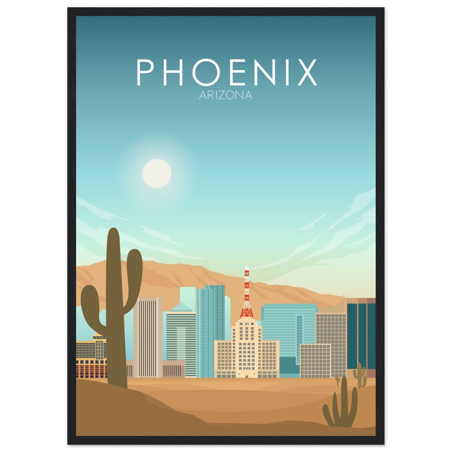 Phoenix Poster | Phoenix Wall Art | Phoenix Daytime Print