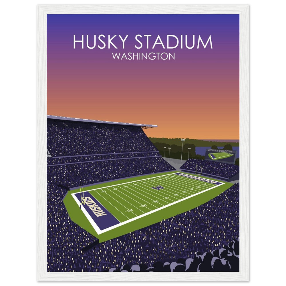 Husky Stadium Poster | University of Washington College Football Print