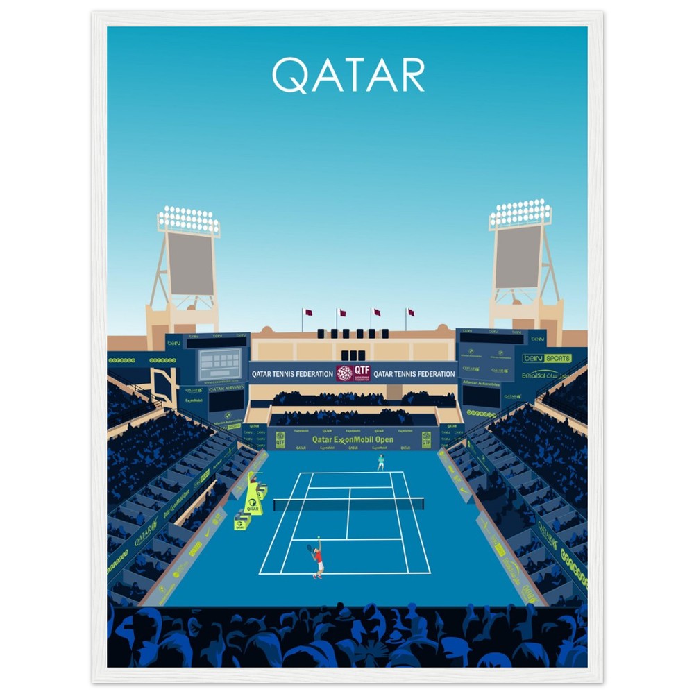 Qatar Open Tennis Poster