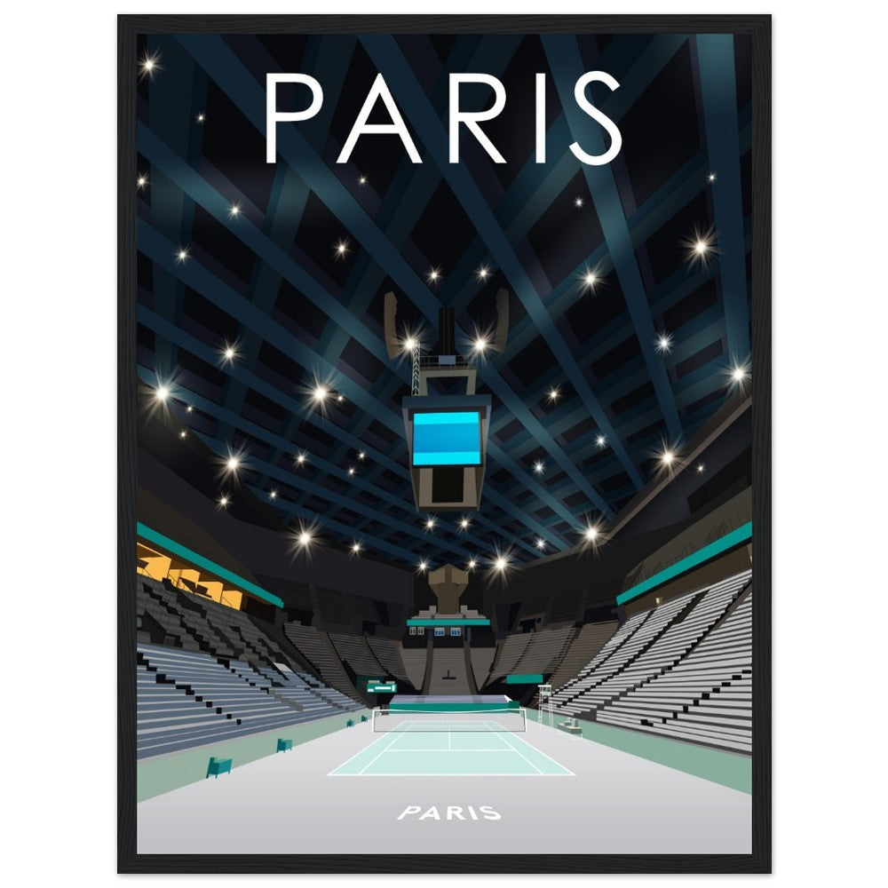 Paris Indoors ATP Masters Tennis Stadium Poster