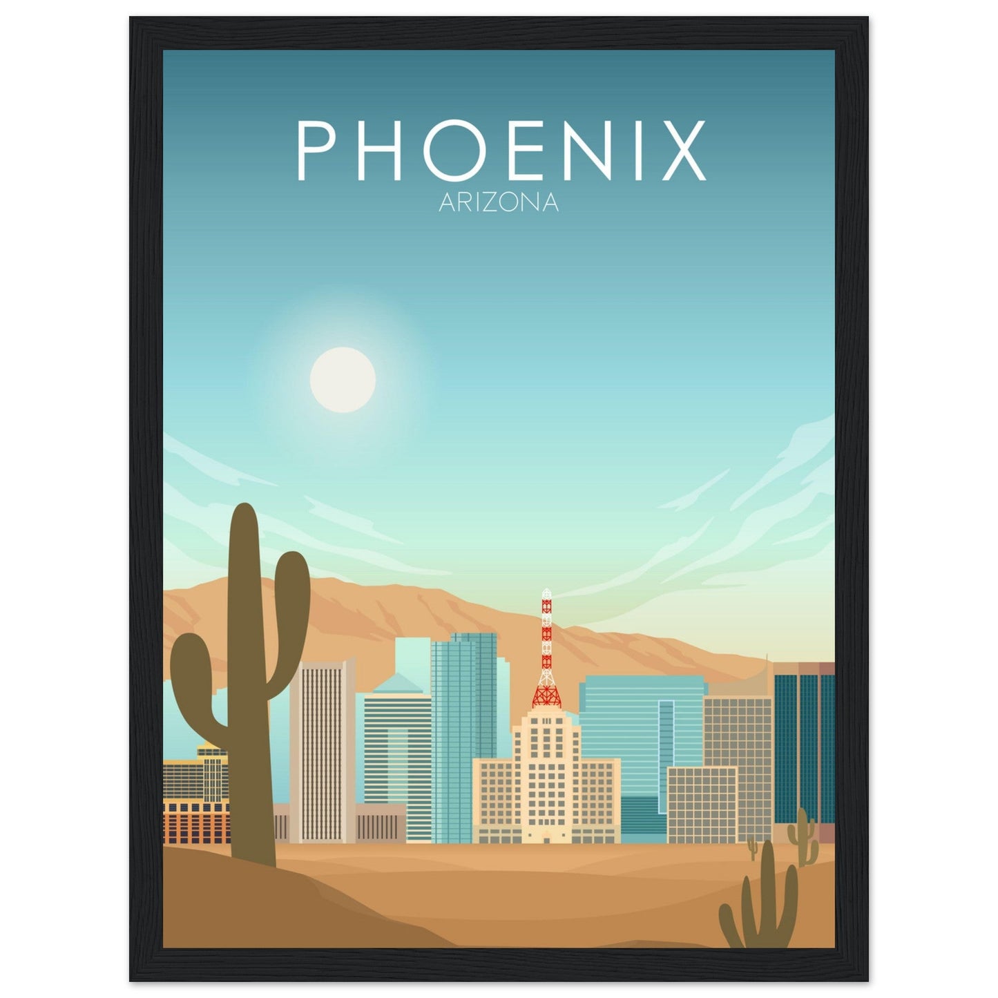 Phoenix Poster | Phoenix Wall Art | Phoenix Daytime Print