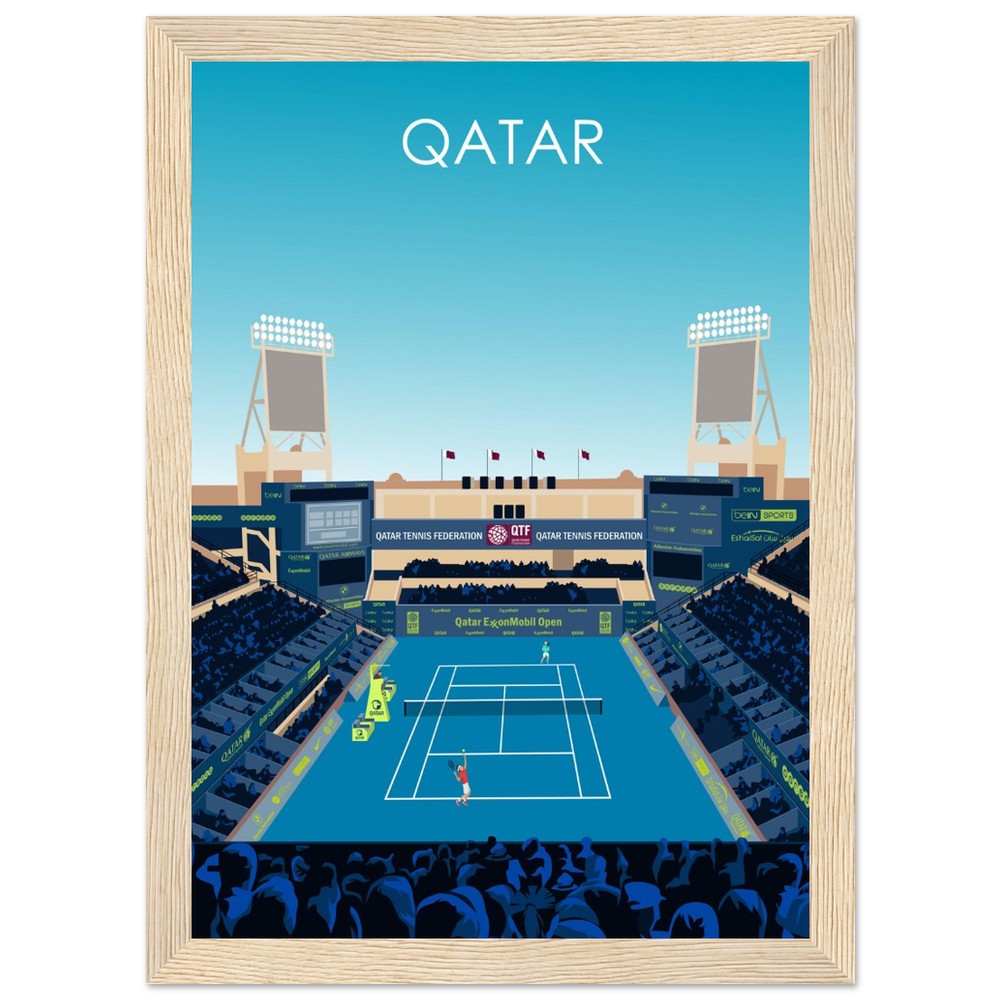 Qatar Open Tennis Poster
