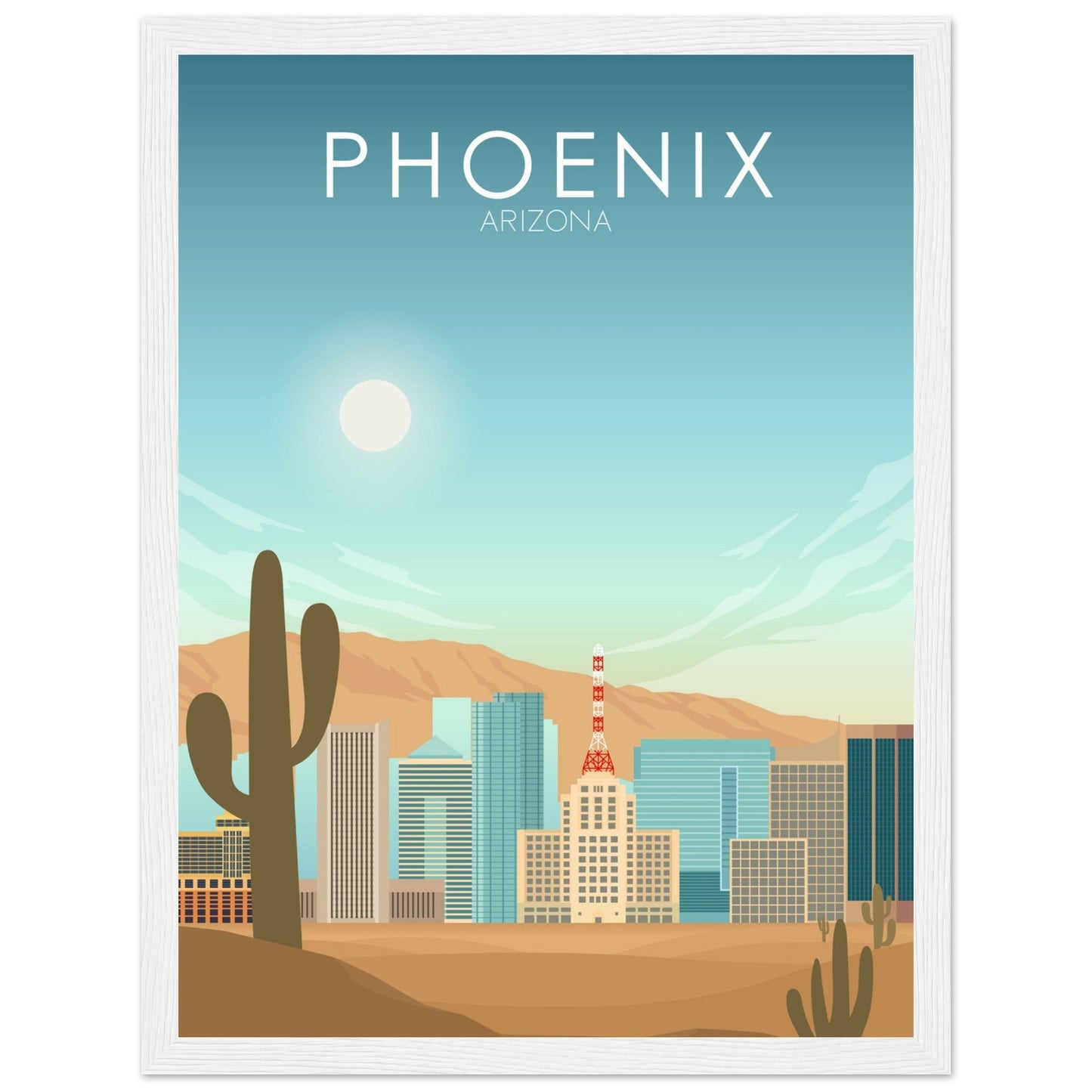 Phoenix Poster | Phoenix Wall Art | Phoenix Daytime Print