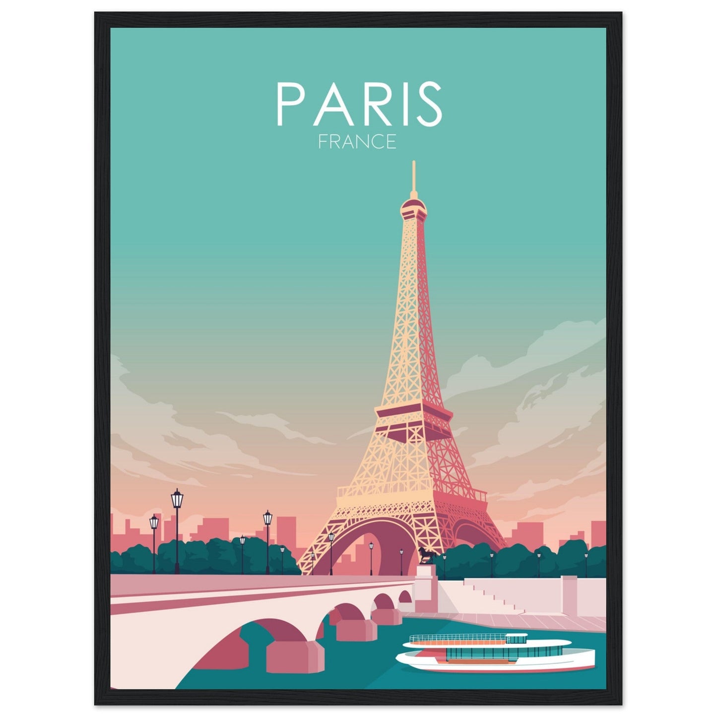 Paris Poster | Paris Wall Art | Paris Pastel Print