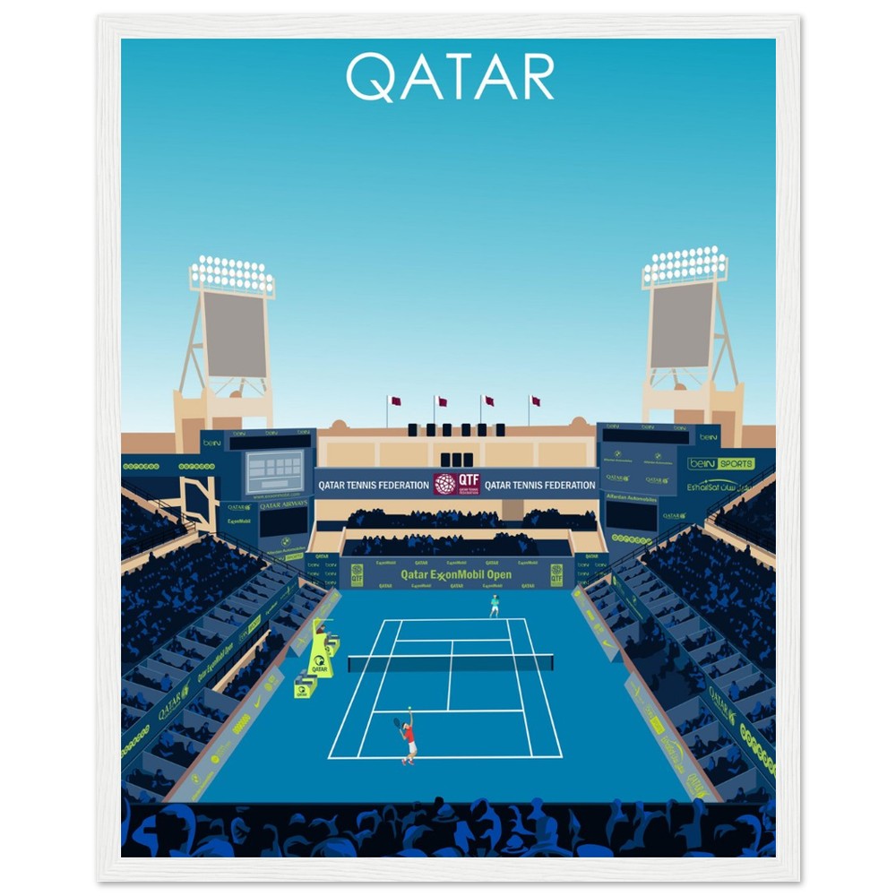 Qatar Open Tennis Poster