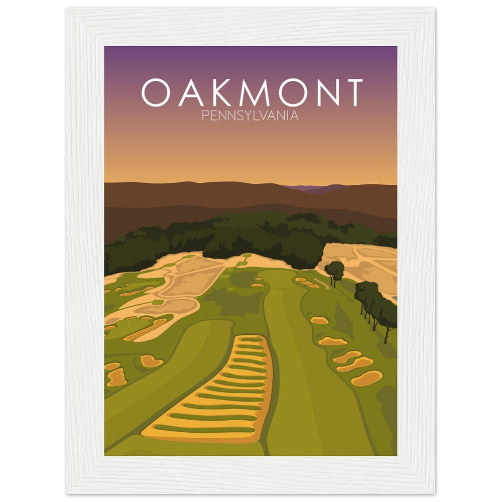 Oakmont Country Club Golf Course Sunset Print
