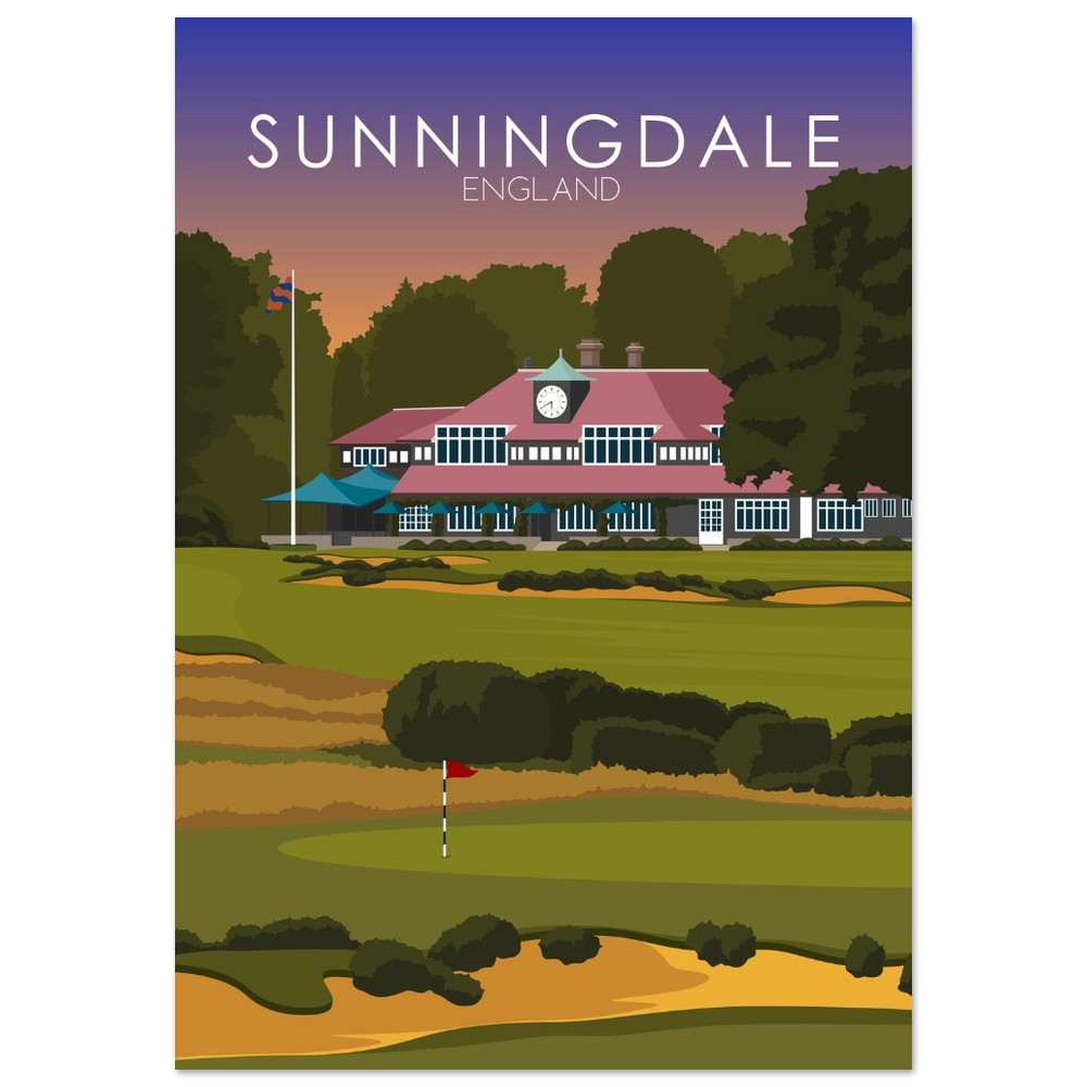 Sunningdale Golf Course Sunset Print