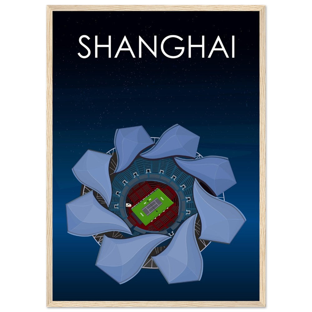 Shanghai ATP Masters Tennis Stadium Poster