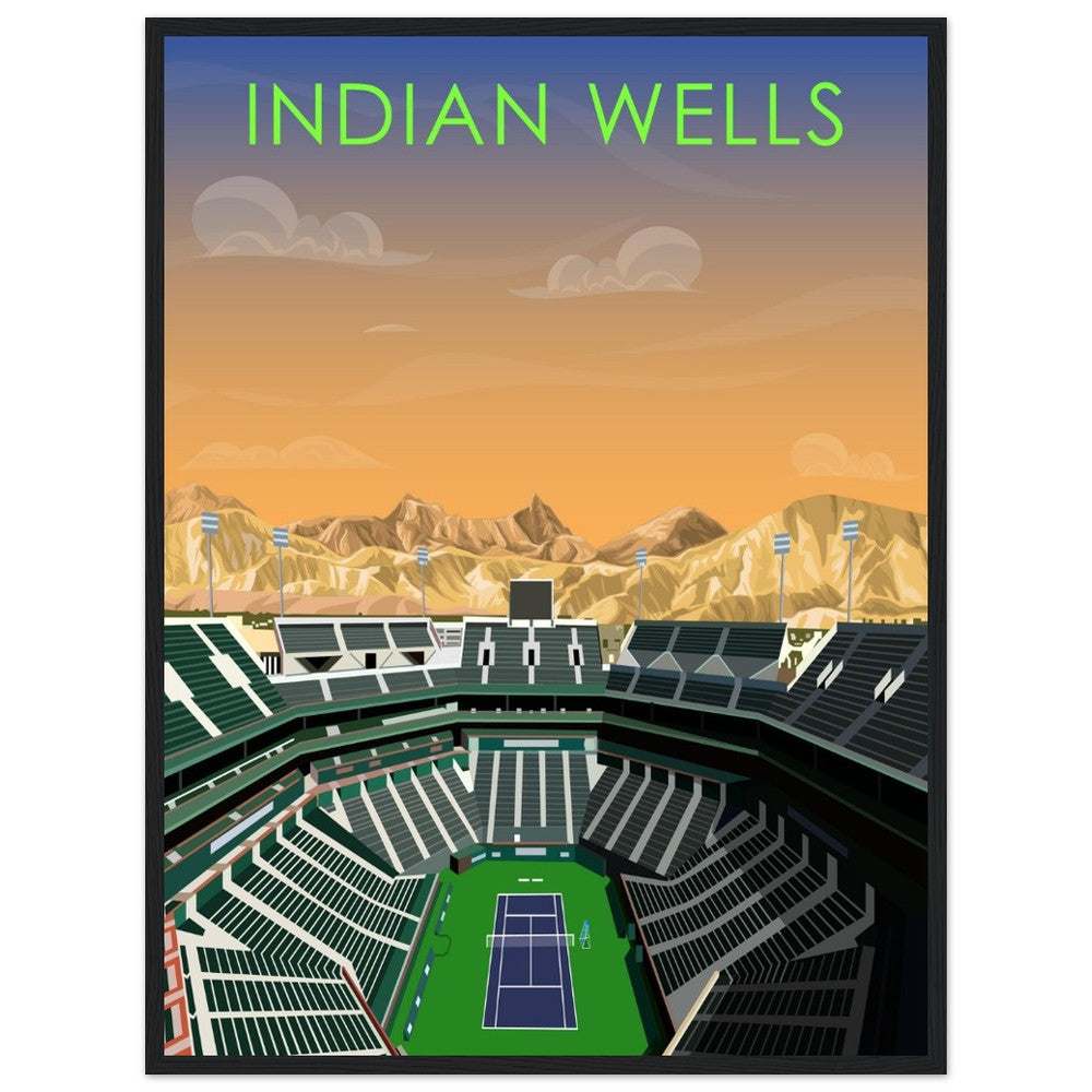 Indian Wells ATP/WTA Tennis Stadium Poster