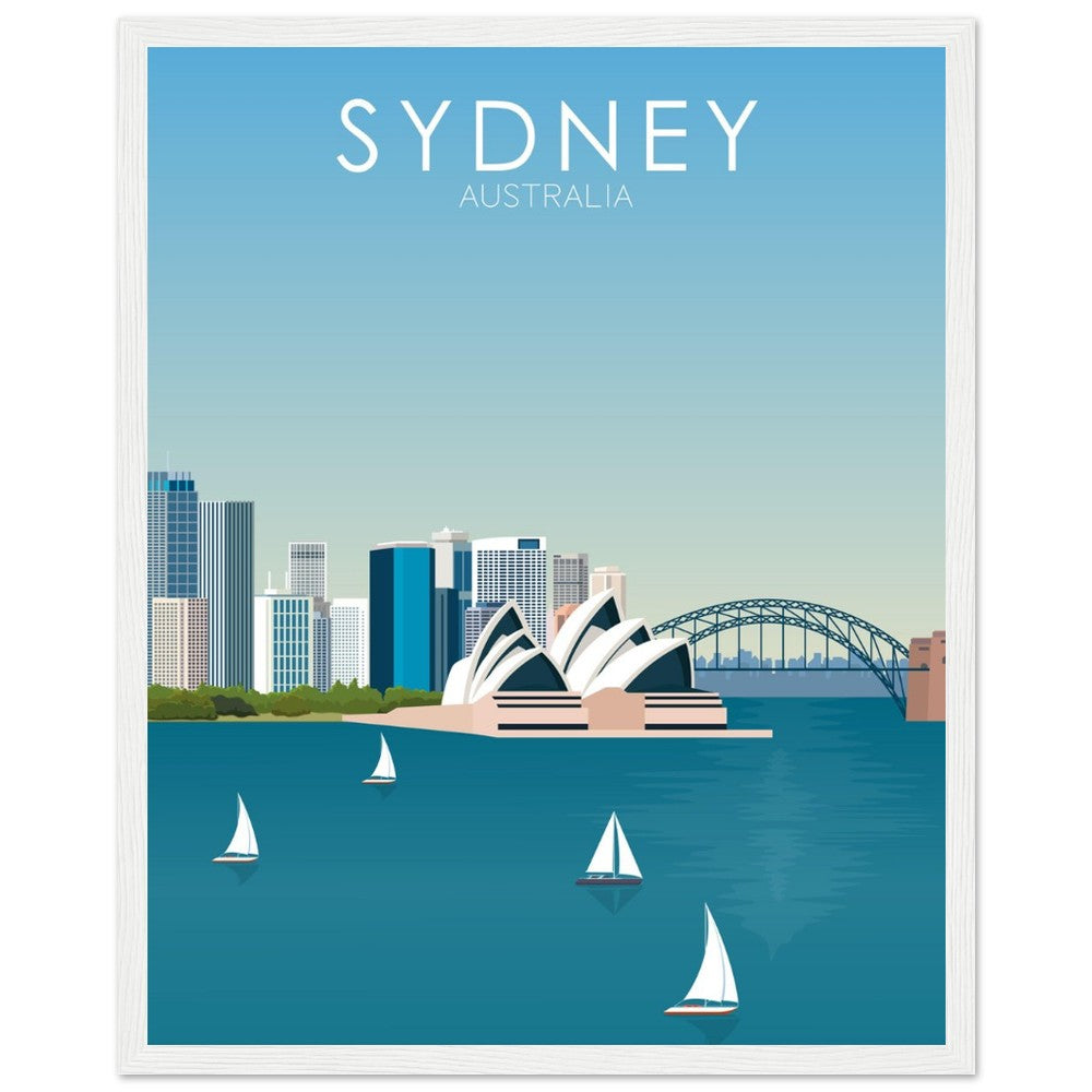 Sydney Poster | Sydney Wall Art | Sydney Daytime Print