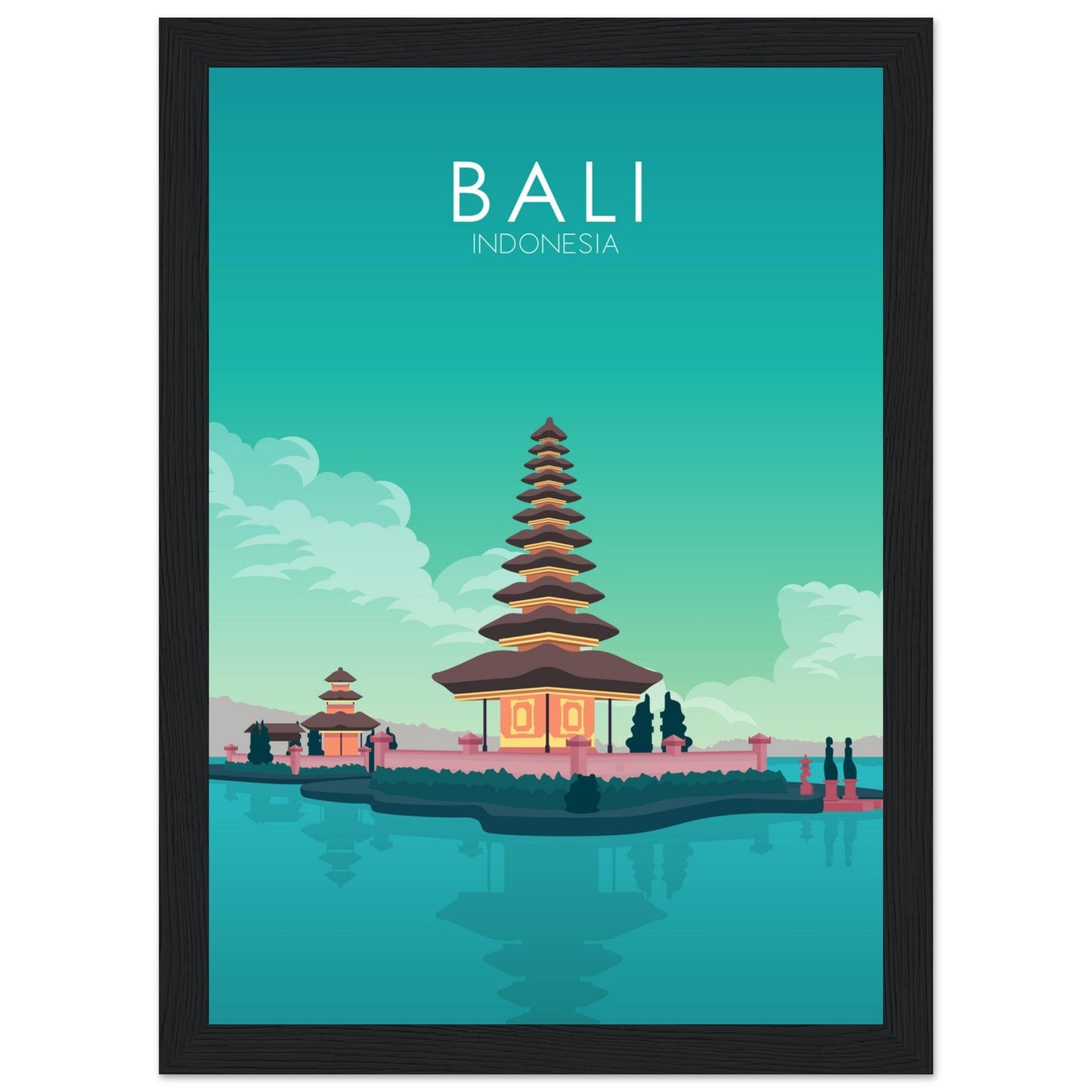 Bali Poster | Bali Wall Art | Bali Pastel Print
