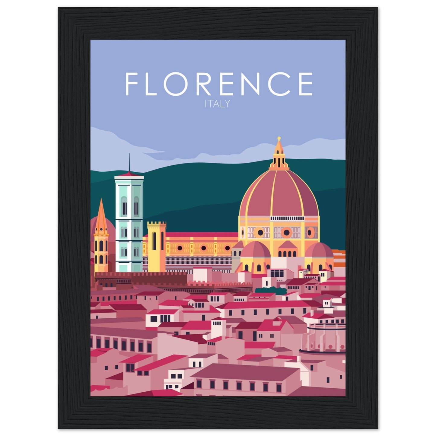 Florence Poster | Florence Wall Art | Florence Pastel Print