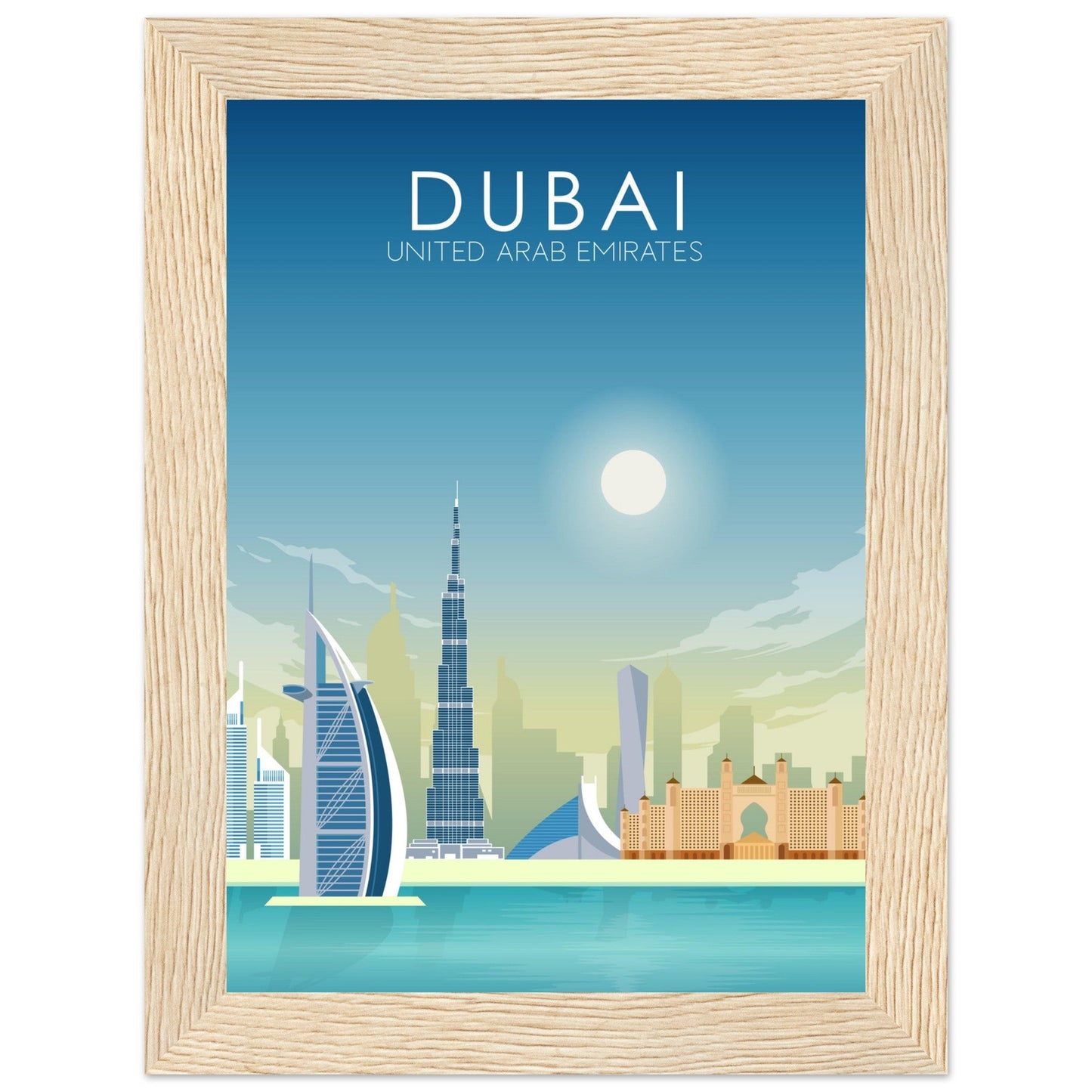 Dubai Poster | Dubai Wall Art | Dubai Daytime Print