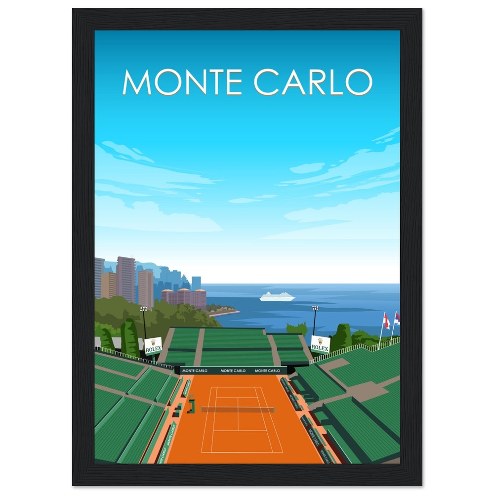 Monte Carlo ATP Masters Tennis Stadium Poster