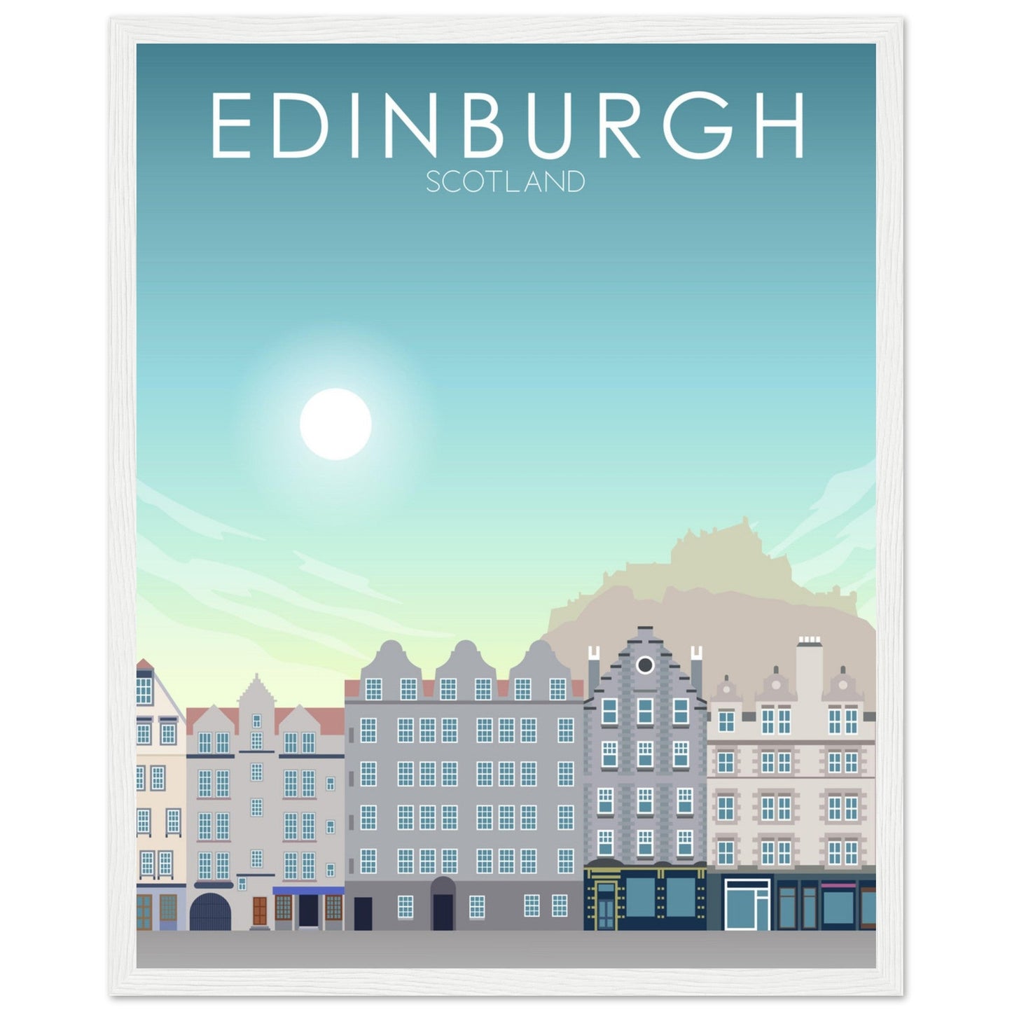 Edinburgh Poster | Edinburgh Wall Art | Edinburgh Daytime Print