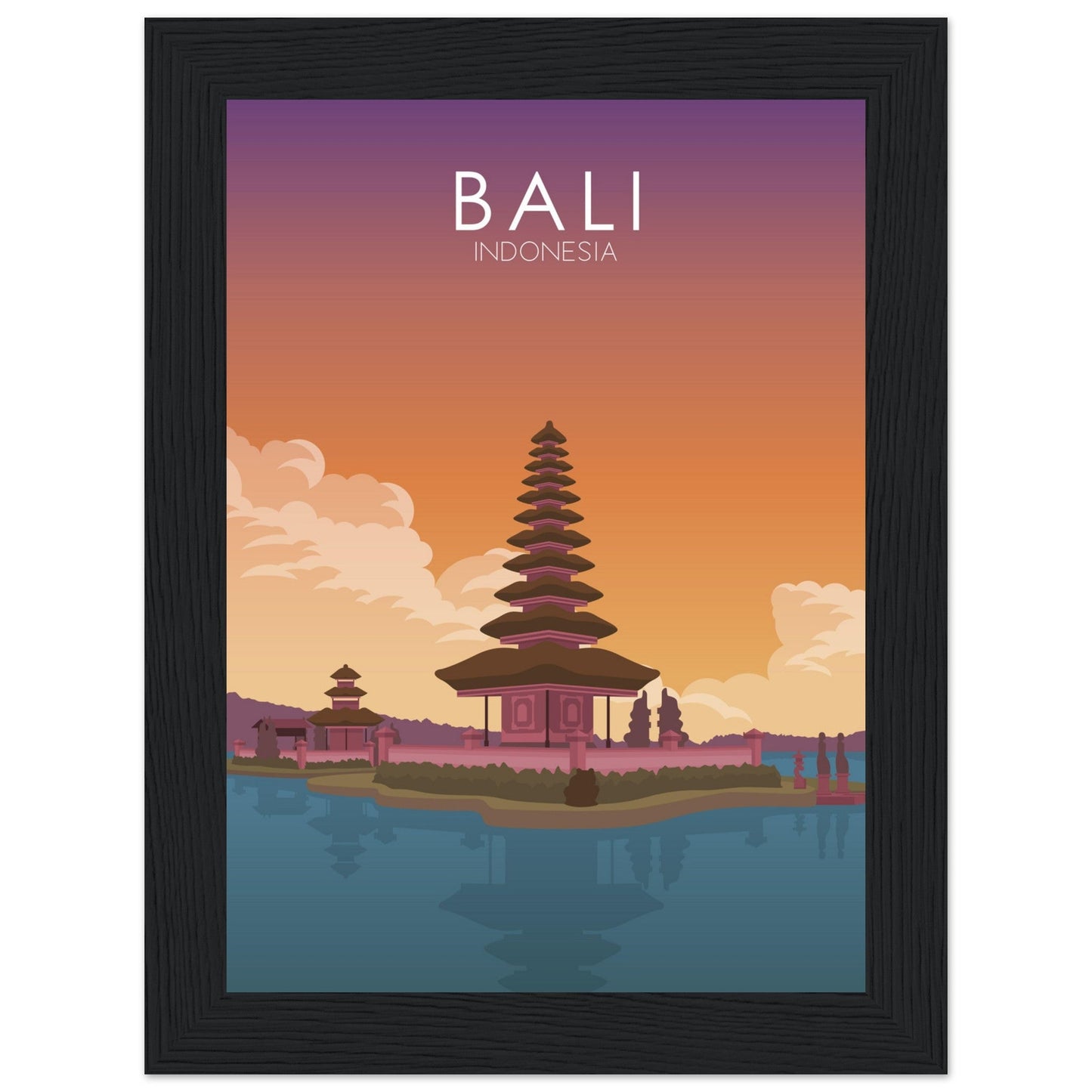 Bali Poster | Bali Wall Art | Bali Sunset Print