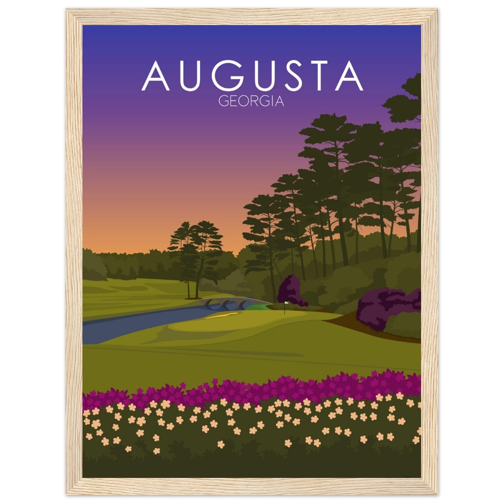Augusta National Golf Course Sunset Print | Augusta National Poster