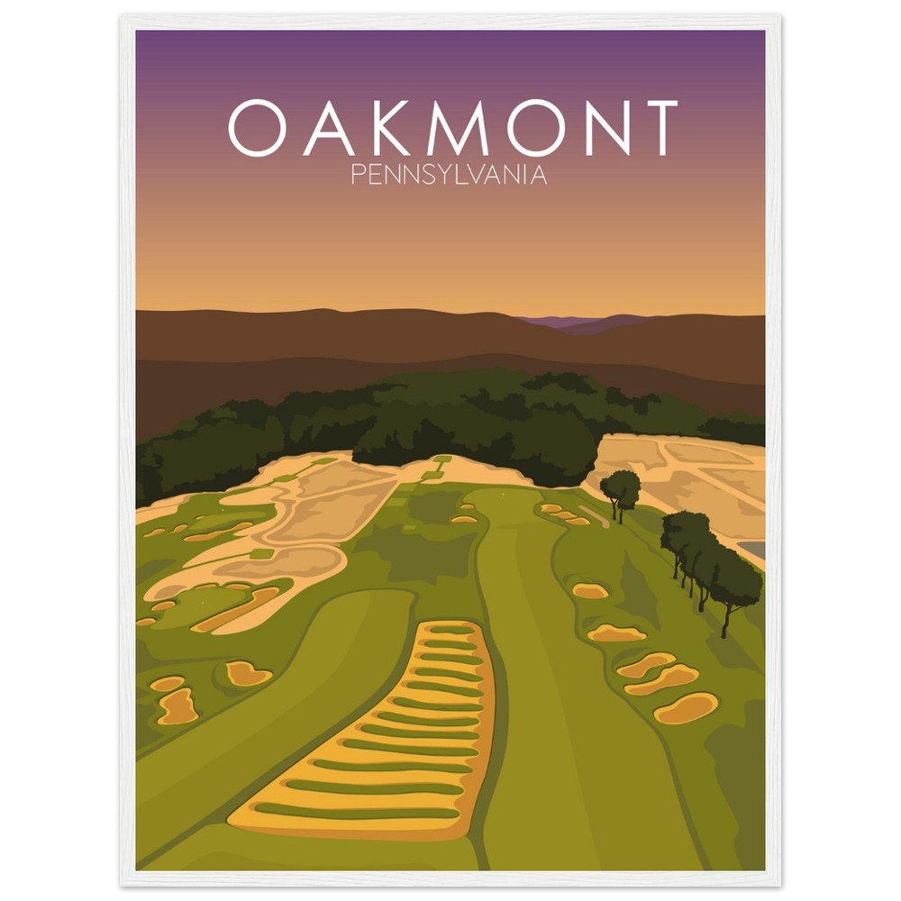 Oakmont Country Club Golf Course Sunset Print