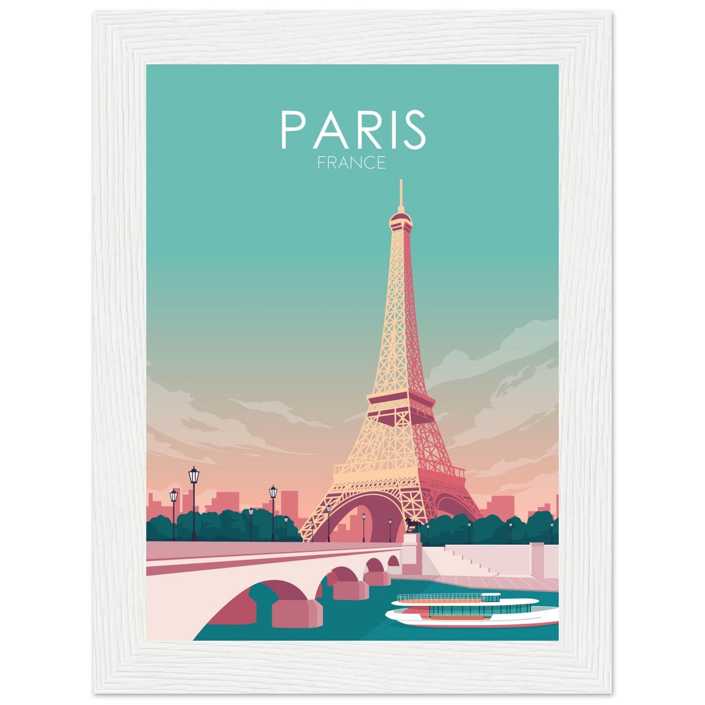 Paris Poster | Paris Wall Art | Paris Pastel Print