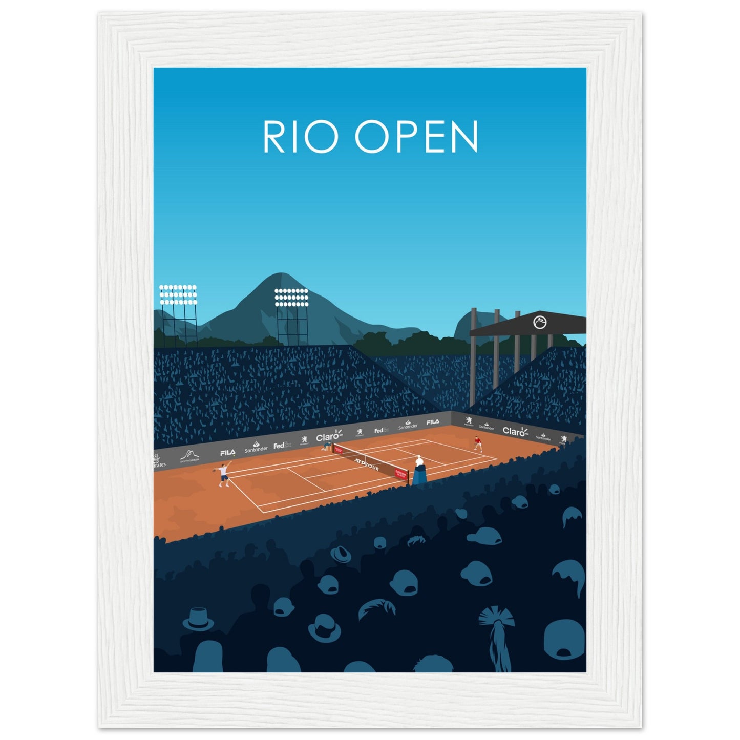 Rio Open ATP 500 Tennis Stadium Poster